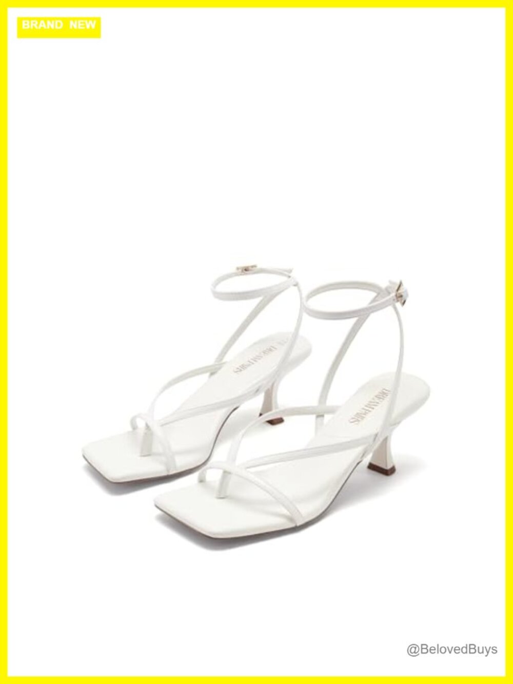 Dressy Kitten Heel Strappy Ankle Buckle Sandals for Weddings